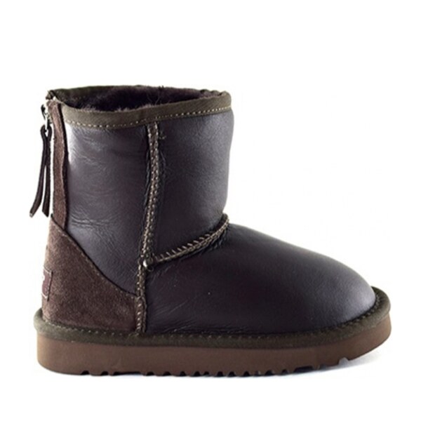 UGG Kid's Zip Metallic Chocolate