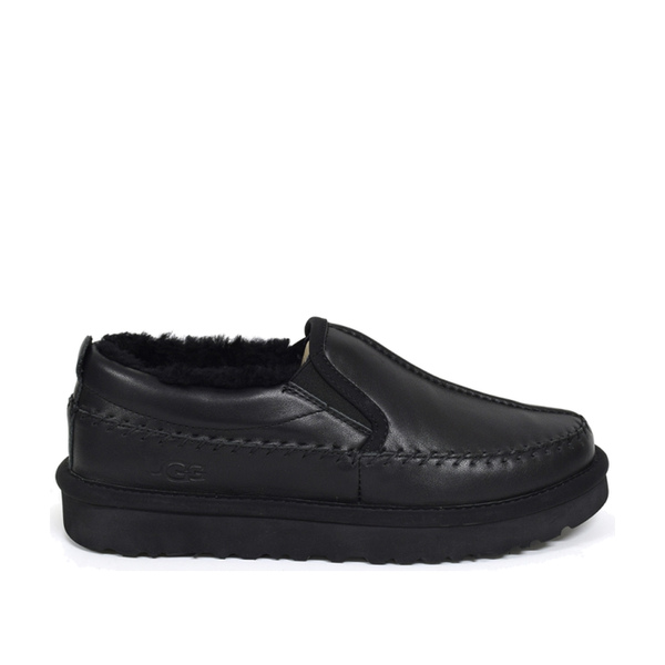 UGG Women's Stitch Slip Black Leather