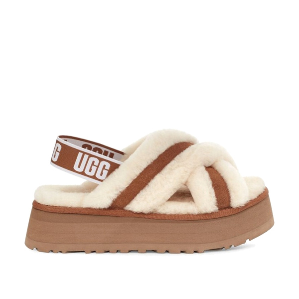 UGG Women's Disco Cross Slide - Chestnut