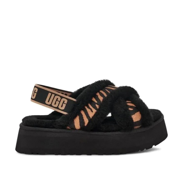UGG Women's Disco Cross Slide Sandal - Tiger Print