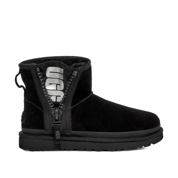 UGG Women's Mini Zipper Tape Logo - Black