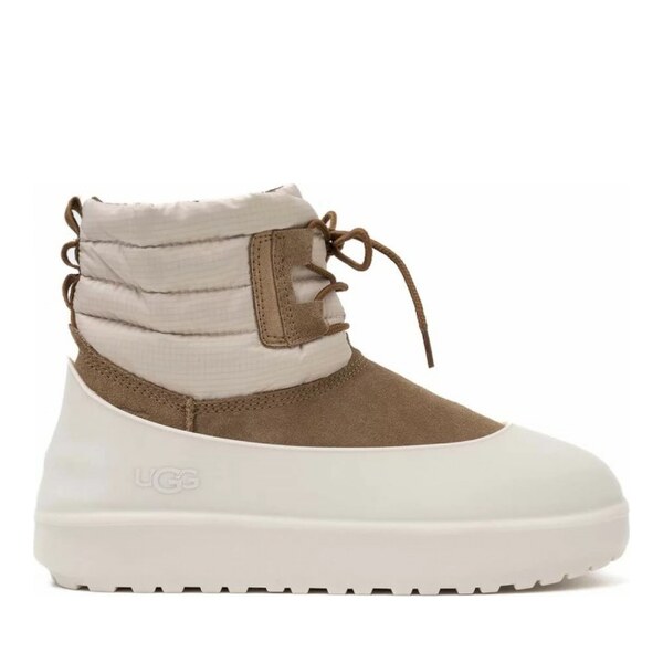 UGG Women's CLASSIC MINI LACE-UP WEATHER - Chestnut / Whitecap Grey