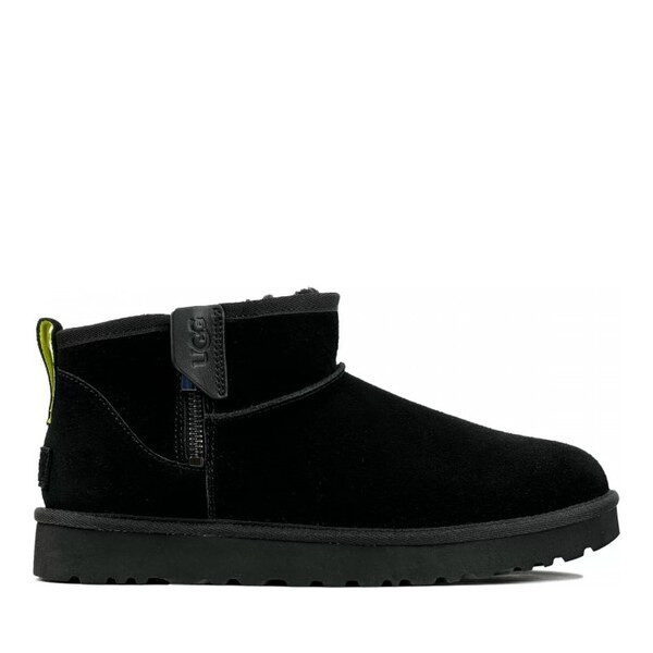 UGG Men's Ultra Mini Zip Boot - Black / Pearfect
