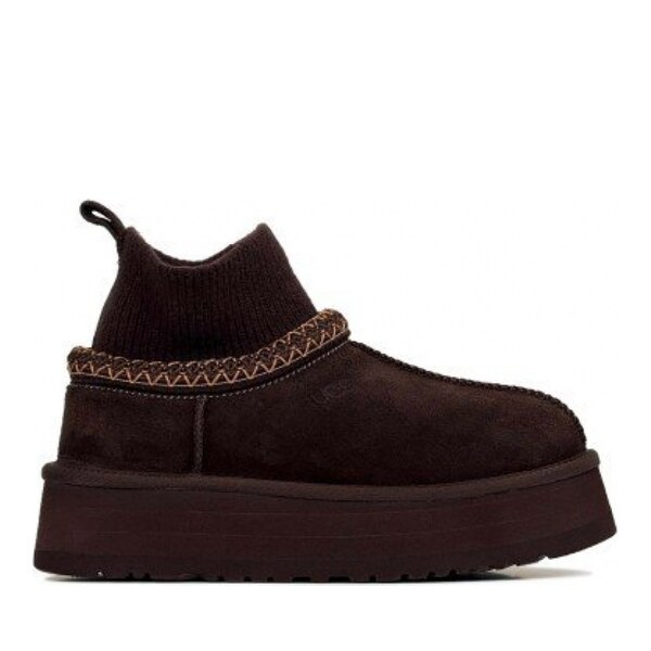 UGG Women's Tazz Knit Platform Chocolate