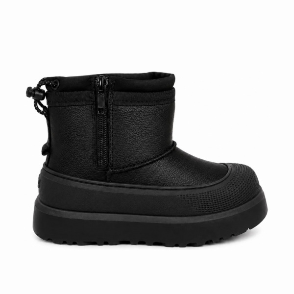 UGG Kids Mini Weather Hybrid Leather Black