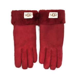 UGG Women's Classic Gloves Suede Red