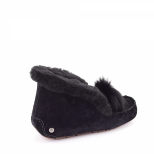 UGG Moccasins Alena Pom Pom Black