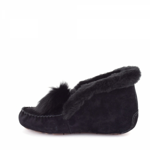 UGG Moccasins Alena Pom Pom Black