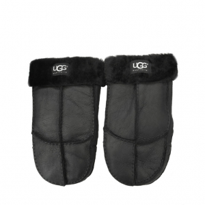 UGG Men's Mittens Leather Black