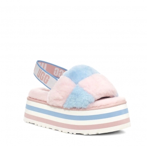 UGG Disco Slide Pride Pink Blue