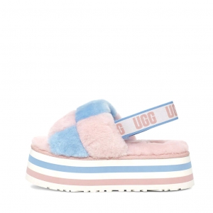 UGG Disco Slide Pride Pink Blue