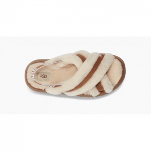 UGG Disco Cross Slide - Chestnut