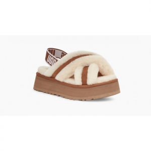 UGG Disco Cross Slide - Chestnut