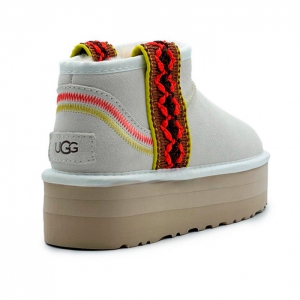 UGG Classic Ultra Mini Braid Platform White