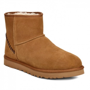 UGG Classic Mini Deco Suede Boot - Chestnut