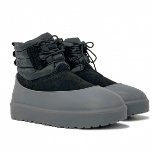 UGG CLASSIC MINI MEN LACE-UP WEATHER - Black