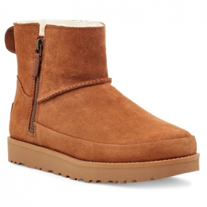 UGG Zip Mini Boots - Chestnut