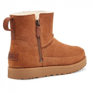 UGG Zip Mini Boots - Chestnut