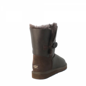 UGG Kids Bailey Button Metallic Chocolate