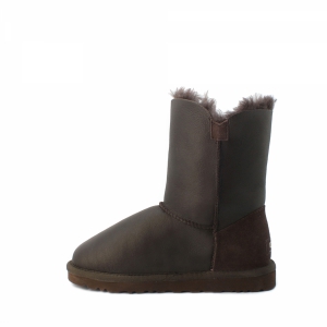 UGG Kids Bailey Button Metallic Chocolate